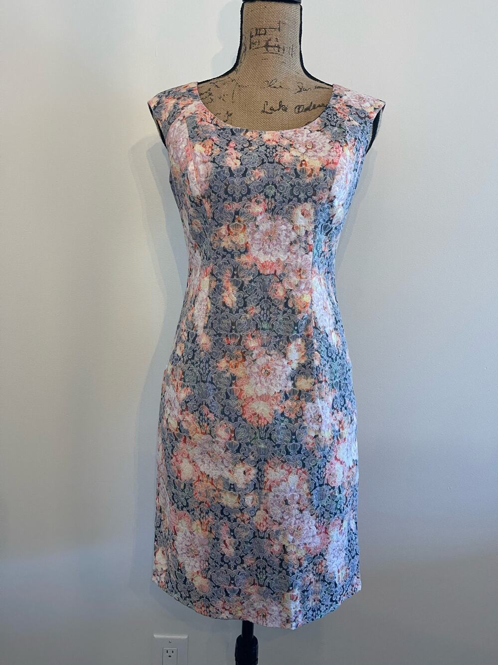 Adrianna Papell Floral Formal Dress Size 4 Petite